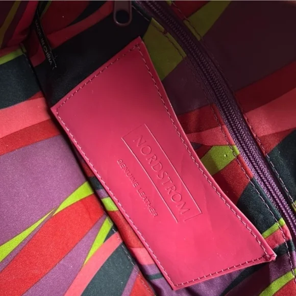 Structured Pink Leather Satchel with Top Handle - Picture 5 of 10